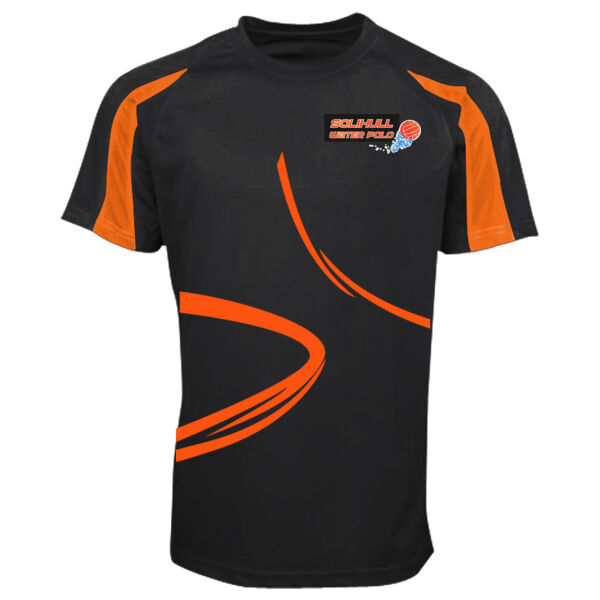 SWPC - UNISEX SQUAD TEE NAME/NUMBER - CONTRAST  cool T. Thumbnail